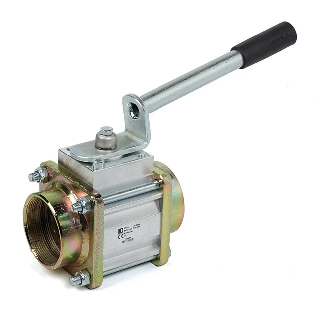 Алюминиевый шаровой кран 50 мм 2.5 МПа DIN 2633