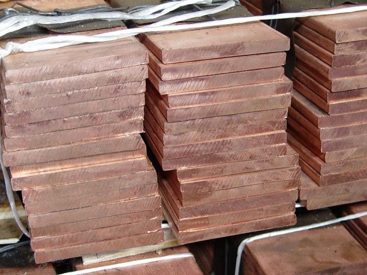 Медная плита горячекатаная 1200 мм 400 мм 41 мм М1 ГОСТ 1173-2006