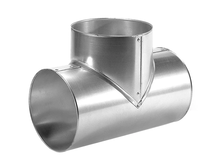 Тройник кожуха из зеркальной нержавеющей стали 1180 мм