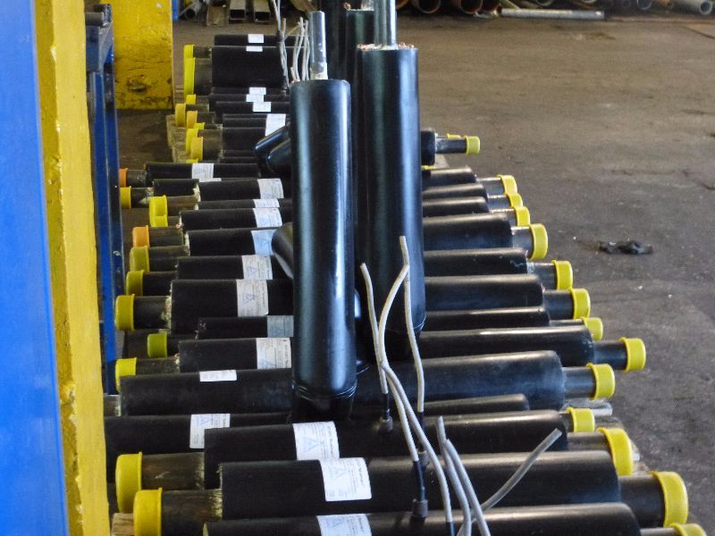 Сильфонный компенсатор в ППУ изоляции Тип 2 1020 мм 11 мм +/-110 мм 2,5 МПа оцинкованный ГОСТ 20295-85 ТУ 3695-001-16880078-2012