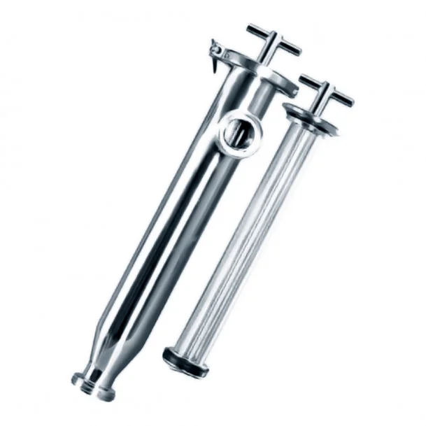 Угловой трубчатый фильтр 65 мм сварка/сварка AISI 316L DIN GG